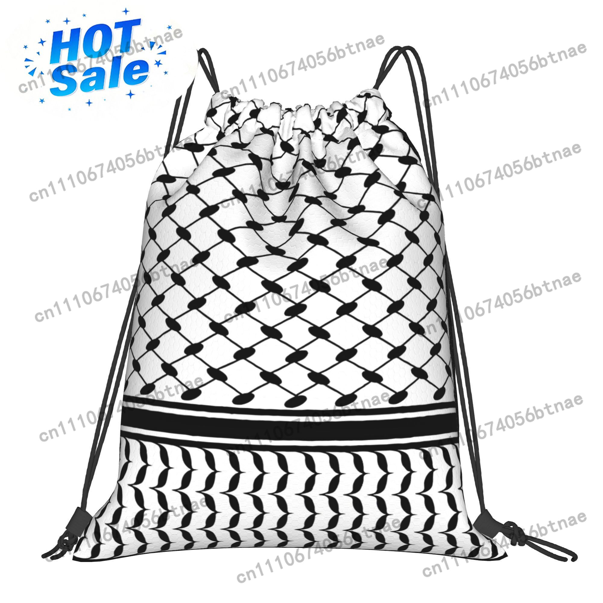 Drawstring Gym Bag - Tas Serut Pola Timur Tengah Kufiya
