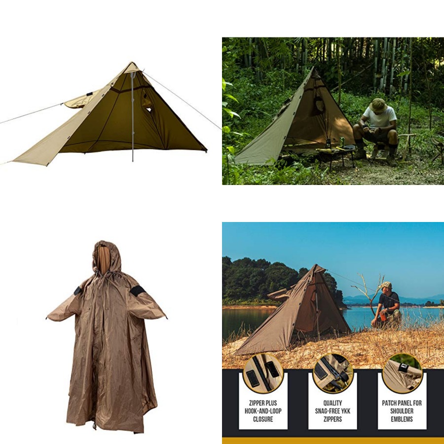 Rain Cover Backpack - TENTSFORMER Ponco Berkerudung 4-in-1, Penutup Ransel