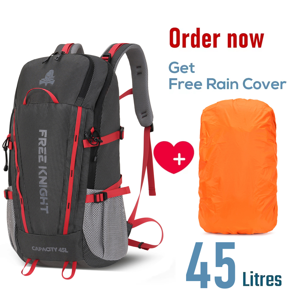 Rain Cover Backpack - Tas Ransel Outdoor FREE KNIGHT 50L