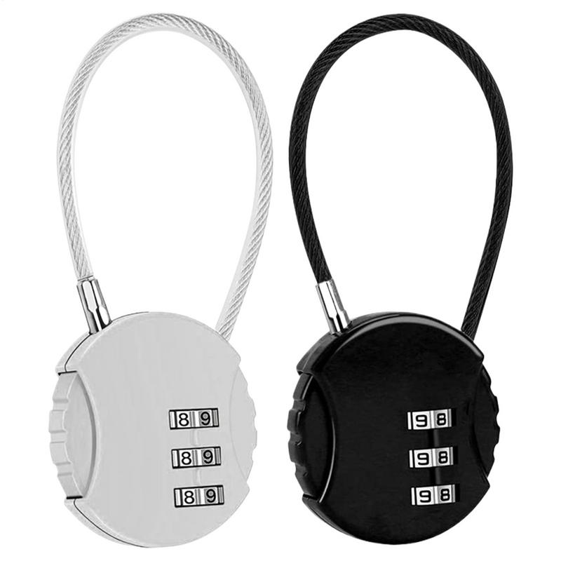 Backpack Lock Combo - Bentuk Bulat Bagasi Kombo Kunci 3