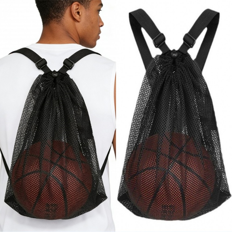 Tas Ransel Jaring Serut Portab - Drawstring Gym Bag ulasan dan harga