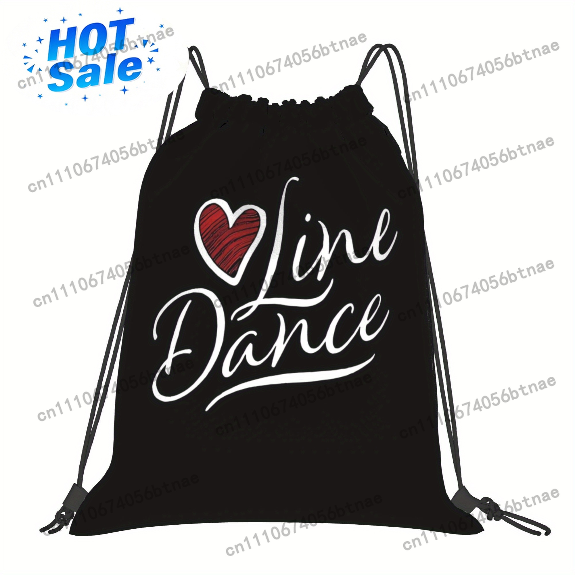 LOVE Line Dance Drawstring Bag - Drawstring Gym Bag ulasan dan harga