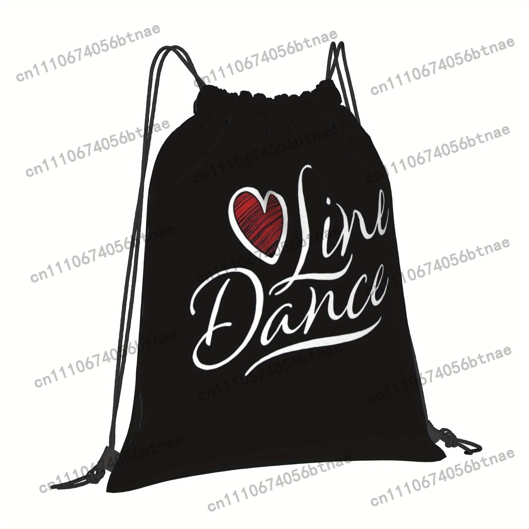 LOVE Line Dance Drawstring Bag - Drawstring Gym Bag ulasan dan harga