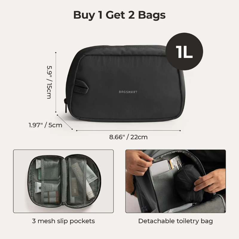 BAGSMART Ransel Laptop 15,6 in - Laptop Backpack 15.6 ulasan dan harga