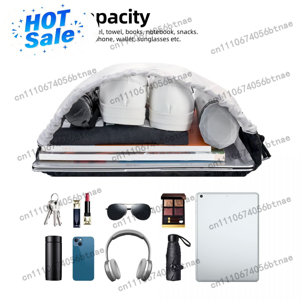 Tas Serut Vicente De Castro Pa - Drawstring Gym Bag ulasan dan harga