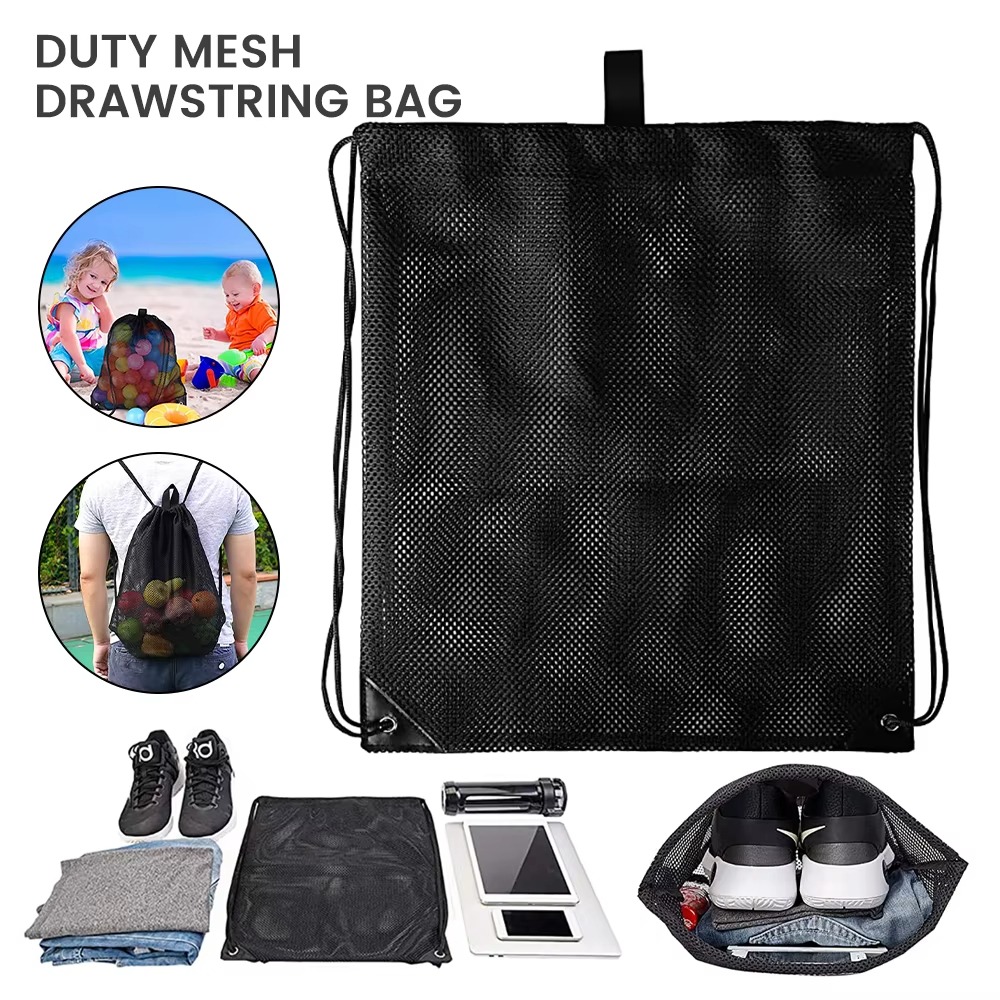 Tas Jaring Serut Tugas Berat H - Drawstring Gym Bag ulasan dan harga