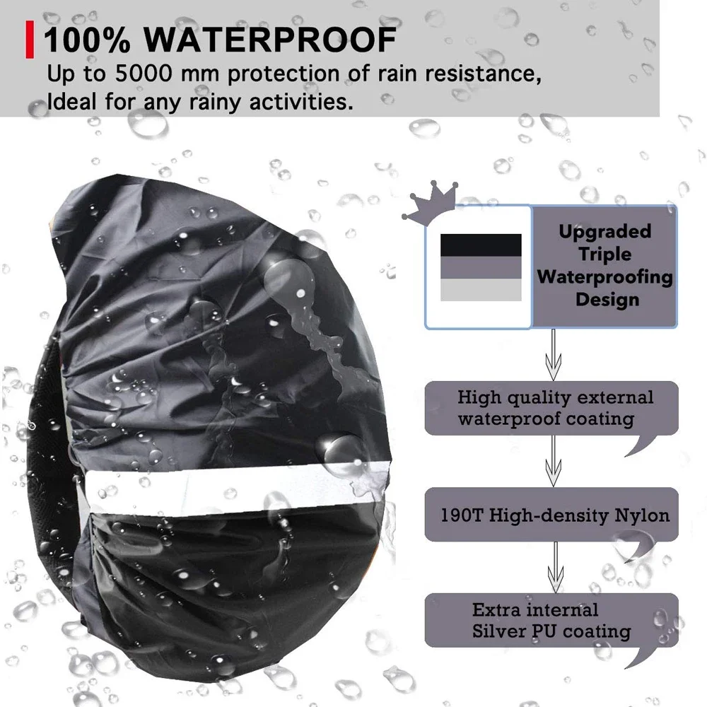 Tas ransel Anti air tali refle - Rain Cover Backpack ulasan dan harga